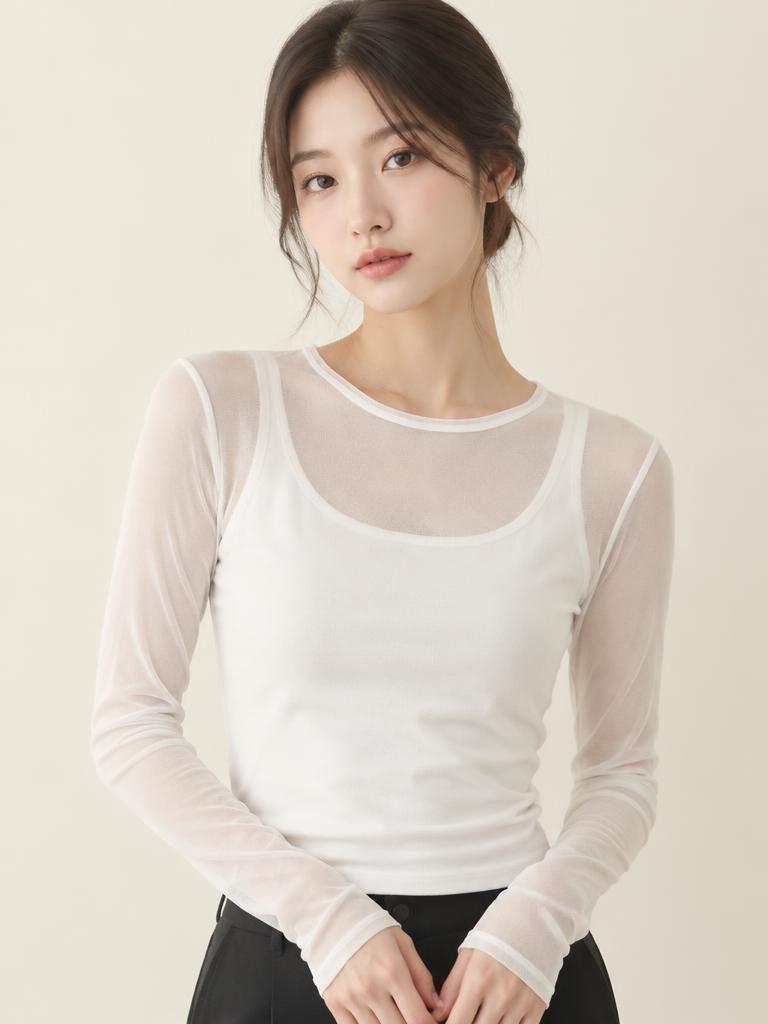 Essential Layering Top in White